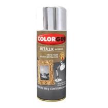 Tinta Spray 350ml Cromado Metallik Colorgin