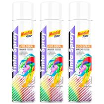 Tinta Spray 400ml Branco Fosco 03 Uni MUNDIAL PRIME Tinta Spray 400ml Branco Fosco 03 Uni MUNDIAL PRIME