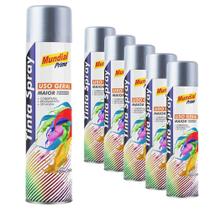Tinta Spray 400ml Fundo Primer Universal Uso Geral 6 Peças Mundial Prime