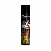 Tinta Spray 400ml Radcolor Preto Fosco Uso Geral - Radnaq