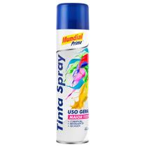 Tinta Spray 400ml Uso Geral Azul Escuro Mundial Prime