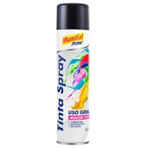 Tinta Spray 400ml Uso Geral Preto Brilho Mundial Prime