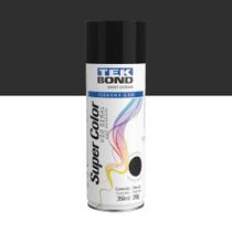 Tinta Spray Aerossol Super Color Preto Fosco 350ml - Tekbond