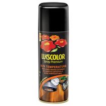 Tinta Spray Alta Temp Lukscolor Preto 300ml