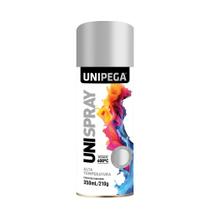 Tinta Spray Alta Temperatura 600C Alumínio 350ml Unipega
