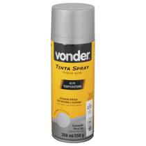 Tinta spray alta temperatura aluminio 350ml vonder Tinta spray alta temperatura aluminio 350ml vonder