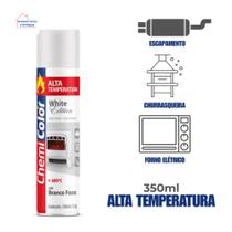 Tinta Spray Alta Temperatura Branco Fosco 600 Graus Chemicolor Tinta Spray Alta Temperatura Branco Fosco 600 Graus Chemicolor