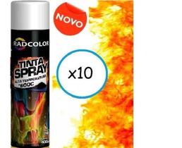 Tinta Spray Alta Temperatura Branco RC2132 400ML /240G - RadColor