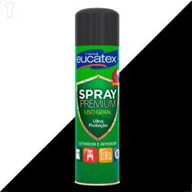 Tinta spray alta temperatura eucatex preto fosco 400ml