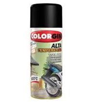 Tinta spray alta temperatura preto fosco 5722 colorgin 350ml