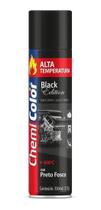 Tinta Spray Alta Temperatura Preto Fosco Chemicolor 350Ml