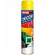 Tinta Spray Amarela 360 ML - 250 GR Brilhante - DECOR COLORGIN Tinta Spray Amarela 360 ML - 250 GR Brilhante - DECOR COLORGIN