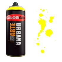 Tinta Spray Arte Urbana Colorgin 400ml 914 Amarelo Limão