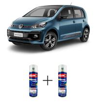Tinta Spray Automotiva Azul Lagoon VW 300ml + Spray Verniz 300ml