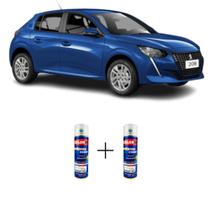 Tinta Spray Automotiva Azul Quasar - EQB Peugeot 300ml + Spray Verniz 300ml