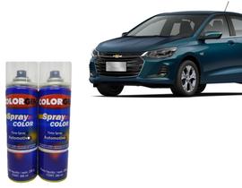 Tinta Spray Automotiva Azul Seeker GM 300ml + Spray Verniz 300ml - Sherwin Williams