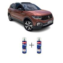 Tinta Spray Automotiva Bronze Namibia VW 300ml + Spray Verniz 300ml