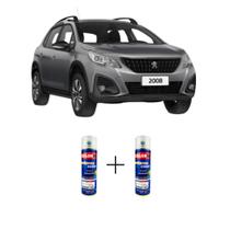 Tinta Spray Automotiva Cinza Grafito - KZB Peugeot 300ml + Spray Verniz 300ml - Sherwin Williams