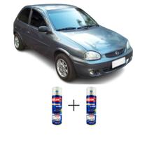 Tinta Spray Automotiva Cinza Stoss Perol GM + Spray Verniz 300ml