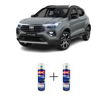 Tinta Spray Automotiva Cinza Strato Fiat 300ml + Spray Verniz 300ml - Sherwin Williams