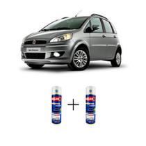 Tinta Spray Automotiva Cinza Vinci Fiat 300ml + Spray Verniz 300ml