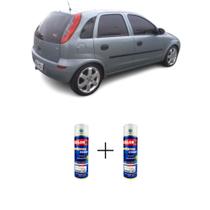 Tinta Spray Automotiva Cinza Virgo Met - 23 GM+ Spray Verniz 300ml