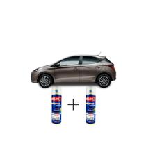 Tinta Spray Automotiva Prata Sand Met - W9A Hyundai + Spray Verniz 300ml - Sherwin Williams