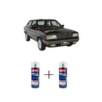 Tinta Spray Automotiva Preto Universal VW 300ml + Spray Verniz 300ml