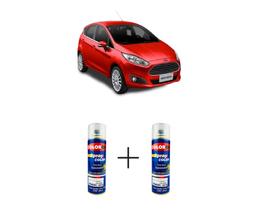 Tinta Spray Automotiva Vermelho Arizona Ford 300ml + Spray Verniz 300ml