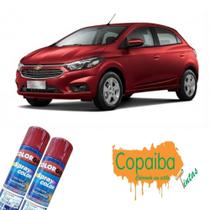 Tinta Spray Automotiva (VERMELHO METÁLICO) NA COR DO SEU CARRO 300ml Feita na máquina - COLORGIN