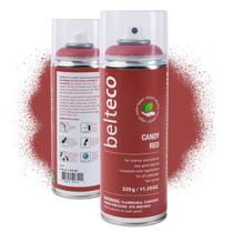 Tinta spray BELTECO Candy Red à base de água inodora 500mL