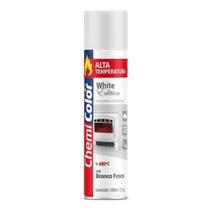 Tinta Spray Branco Alta Temperatura 600C De 350ml - Chemi Color