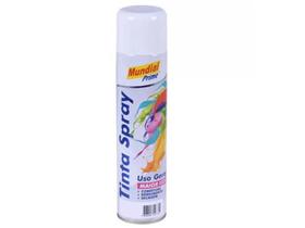Tinta spray branco brilhante mundial prime 400ml uso geral