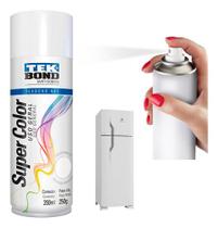 Tinta Spray Branco Brilhante P/ Pintura Geladeira Metal - Tekbond
