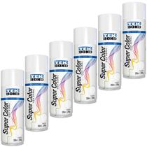 Tinta Spray Branco Fosco Tek Bond Caixa 6 Unidades