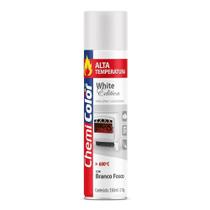 Tinta Spray Chemicolor Alta Temperatura Branco Fosco 350ml