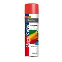 Tinta Spray Chemicolor Uso Geral 400ml / 250g Vermelho - 43703 - CHEMIKER