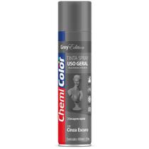 Tinta Spray Chemicolor Uso Geral Cinza Escuro 400 Ml