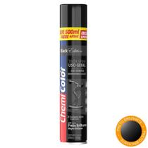 Tinta spray chemicolor uso geral preto brilhante 500ml