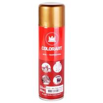 Tinta Spray Colorart Altas Temperaturas Cor Dourado até 600C Secagem Rápida Interior Exterior 300ml