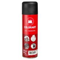 Tinta Spray Colorart Altas Temperaturas Cor Preto Fosco até 600C Secagem Rápida Interior Exterior 300ml