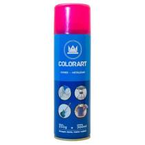 Tinta Spray Colorart Metálica Cor Rosa Uso Geral Secagem Rápida Interior Exterior 300ml