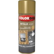 Tinta Spray Colorgin 057 Metallik Interior Dourado