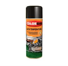 Tinta Spray Colorgin Alta Temperatura 722 Preto Fosco