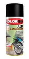 Tinta Spray Colorgin Alta Temperatura Preto Fosco 5722 350ml.