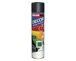 Tinta Spray Colorgin Decor Preto Brilho (Nr23-Onu 1950) c/6pcs