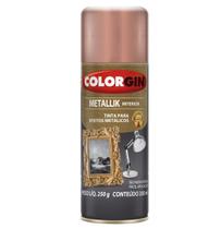 Tinta spray colorgin metálica rose gold 350ml cx/6