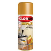 Tinta Spray Colorgin Metallik 350 ml Ouro - 052 - COLORGIN