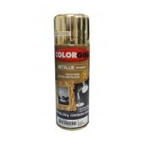 Tinta Spray Colorgin Metallik Metálico Dourado 250g
