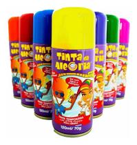 Tinta Spray Colorir Cabelo Festa Kit Balada Carnaval 3 Cores